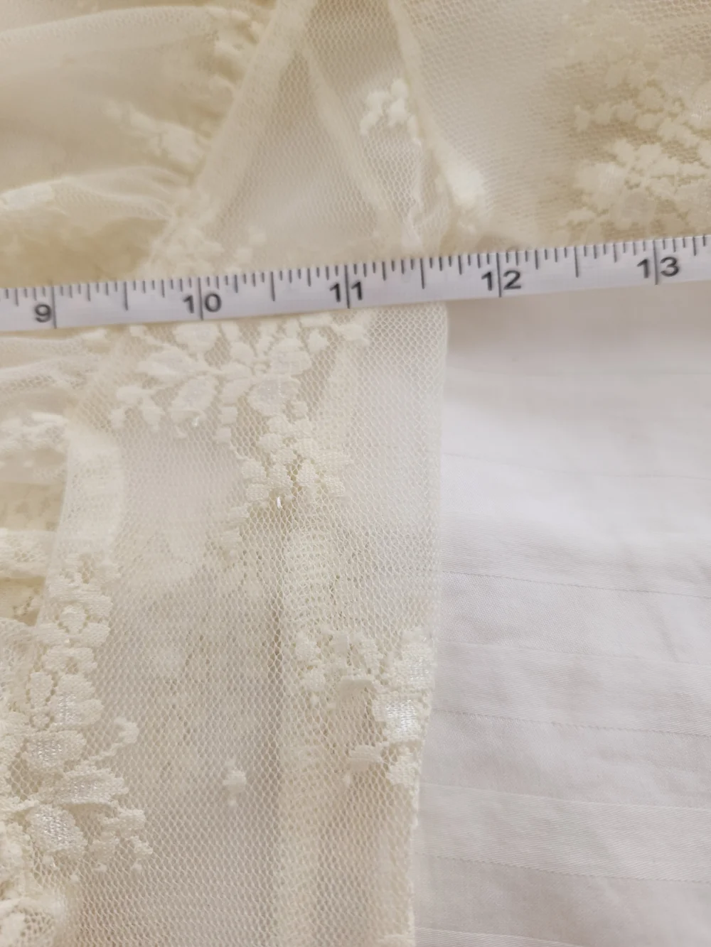 Free People Sheer Lace Long-Sleeve Top in Ivory